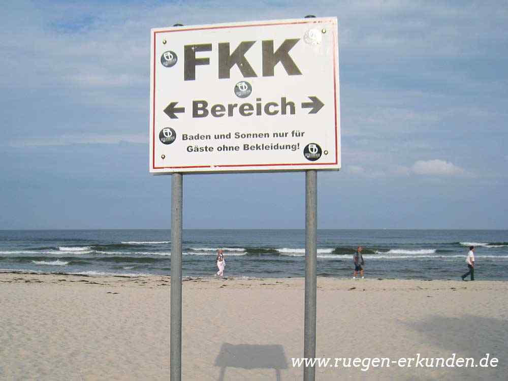FKK-Strände auf Rügen - hier Binz