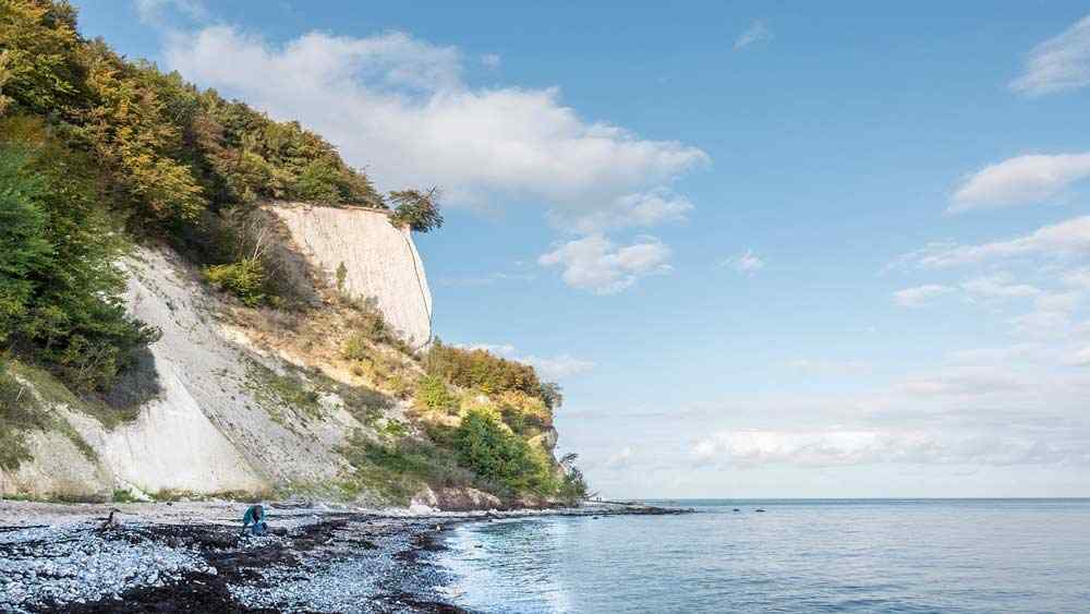 Kreideküste auf der Insel Rügen